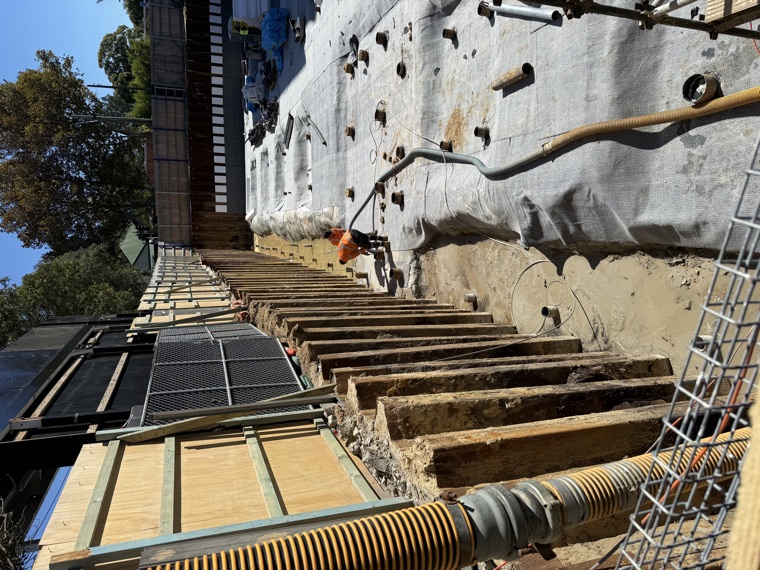 Hydro excavation exposed service penetrations construction site Sydney